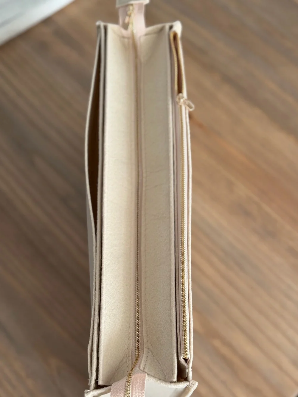Chloe Woody Large Insert Caddy in Beige